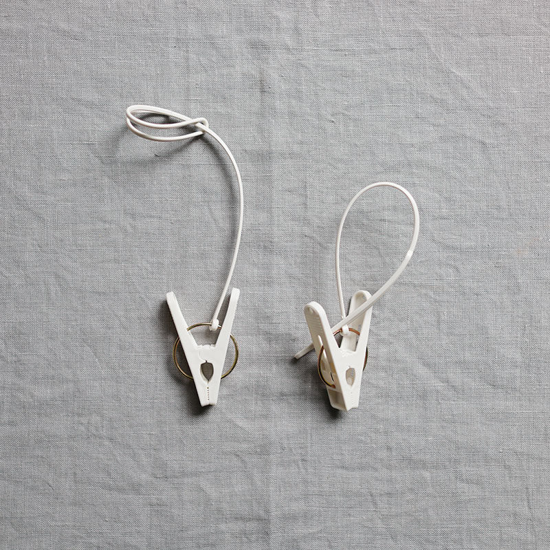 夹子朴房日本防风晾晒卡扣带绳塑料固定袜子夹子