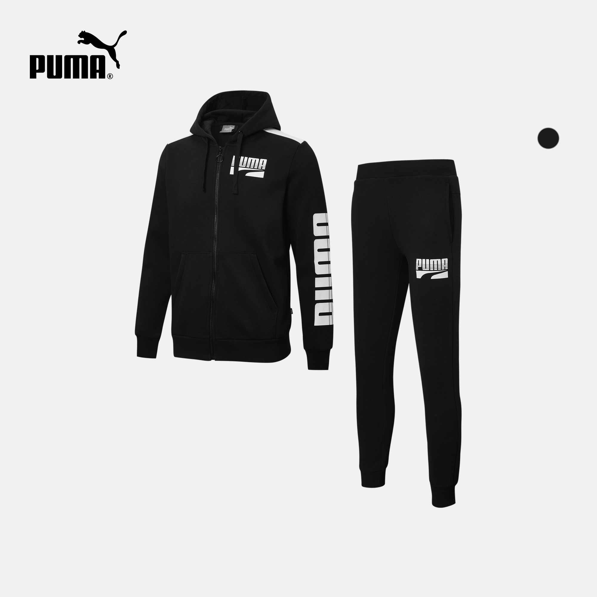 PUMA彪马官方正品 男子拼色印花套装 REBEL BOLD 580491