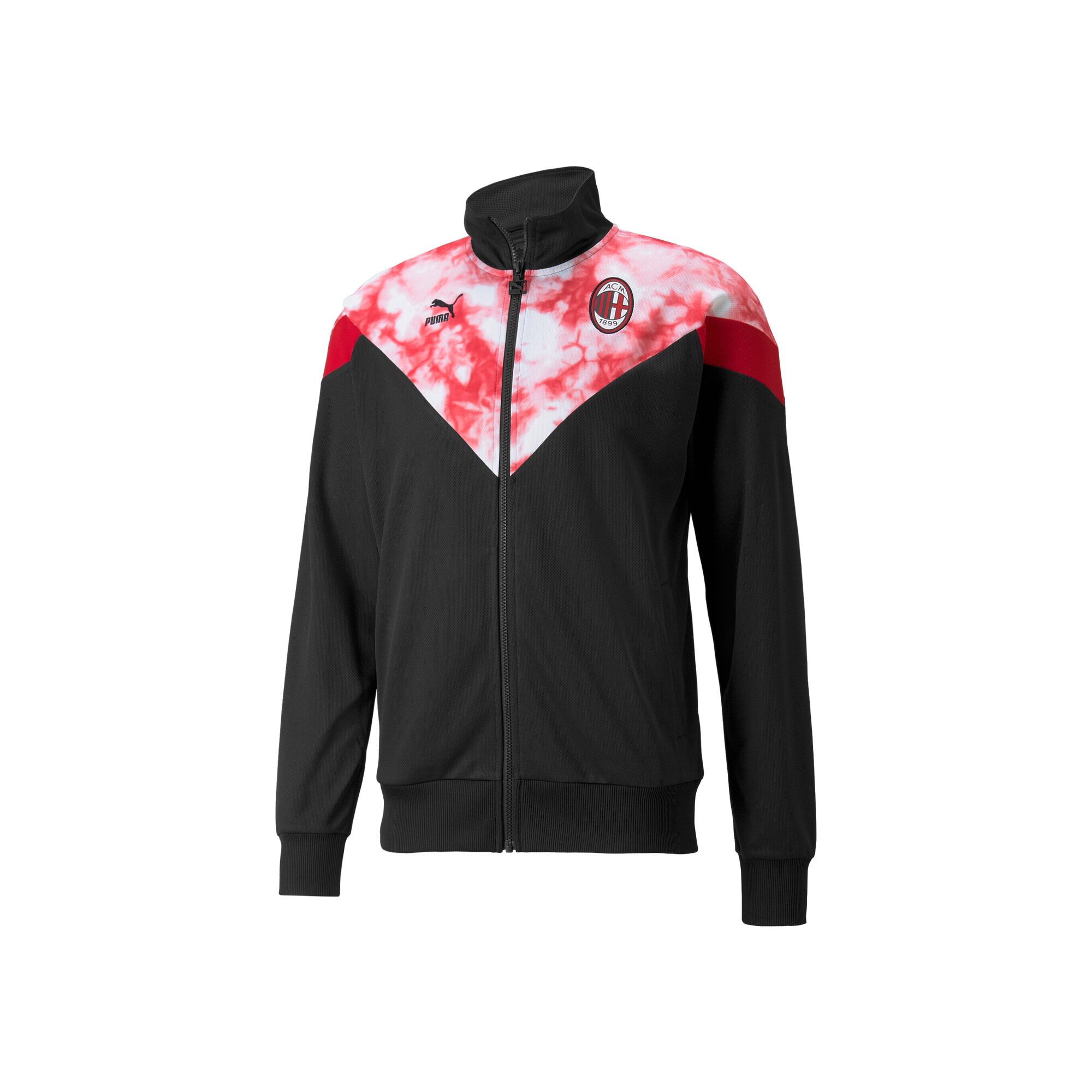 puma彪马官方男子ac米兰网眼休闲拉链外套运动茄克