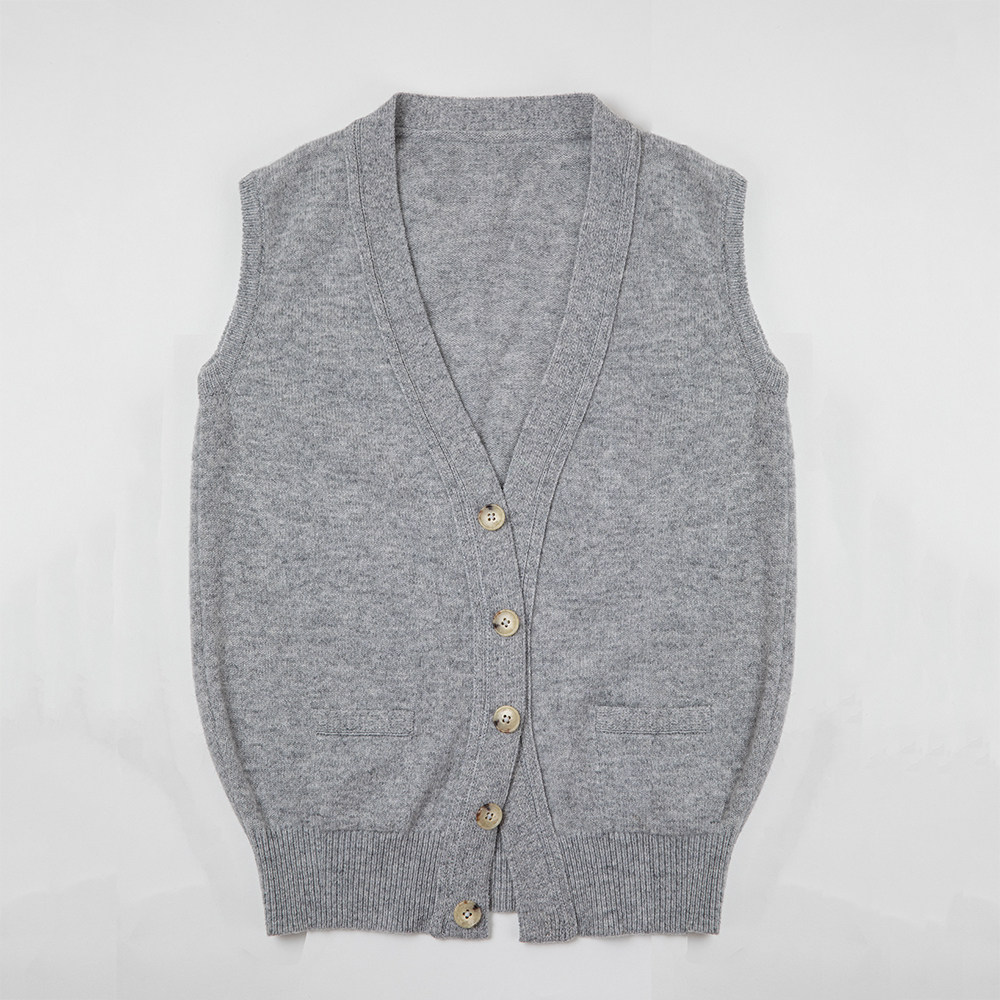 bnf秋冬开襟背心男士休闲针织保暖马夹纽扣背心