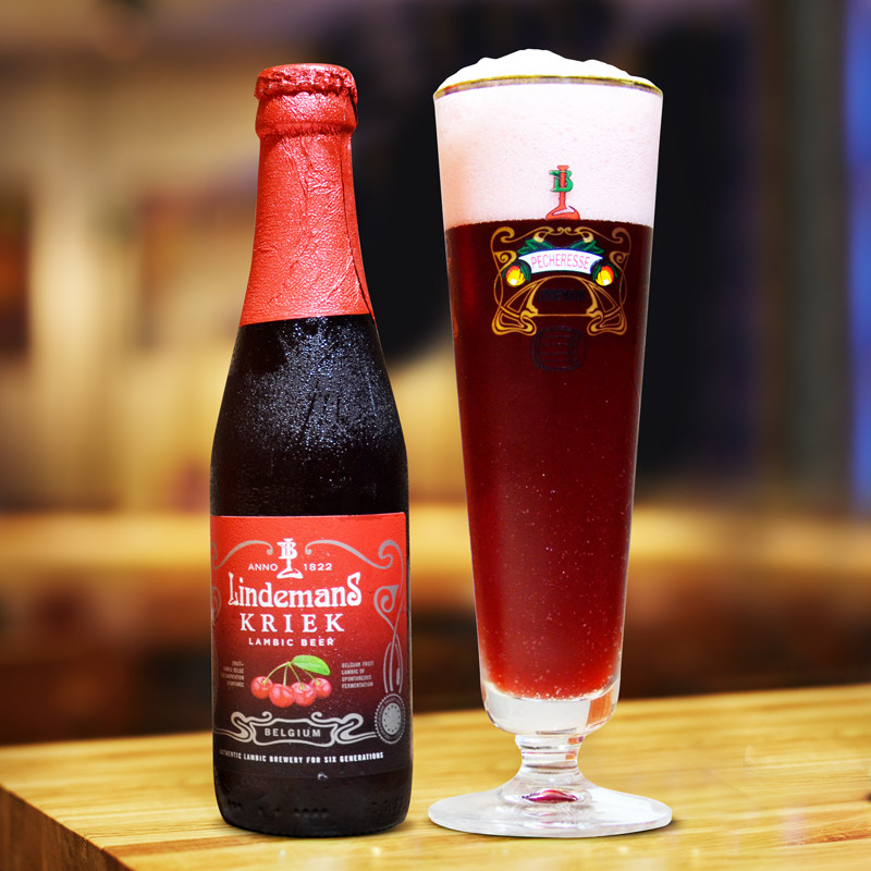 比利时进口林德曼精酿啤酒果酒女士桃子樱桃蓝莓啤酒