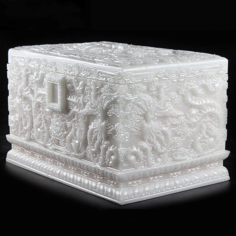 骨灰盒凤舞九天大理石迁坟骨灰防潮防腐寿盒男用骨灰盒