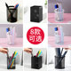 Delicious creative cute color pen tube round metal mesh metal pen tube wire net pen plus simple fashion grid iron pencil black office desktop stationery desk pen pen Delicious creative cute color pen tube round metal mesh metal pen tube wire net pen plus simple fashion grid iron pencil black office desktop stationery desk pen pen