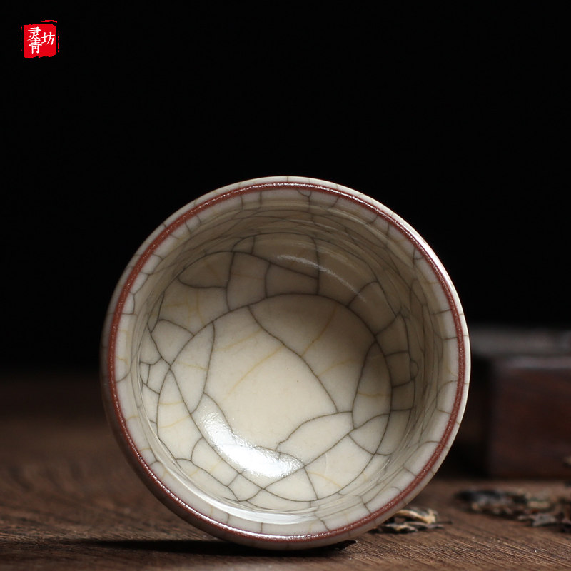 传世维德青瓷龙泉品茗大师哥窑叶维德单杯杯子茶杯