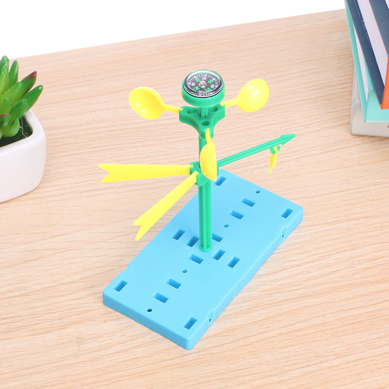 学生实验手工作业风向标儿童diy科技小制作玩教具小发明风力风向