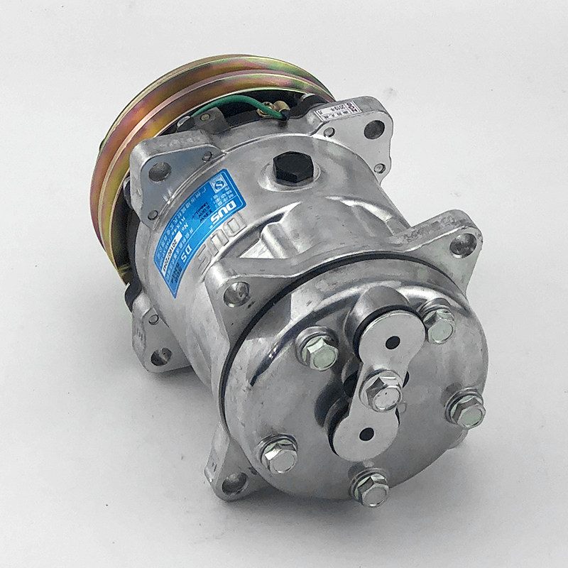 适用于福田欧曼etx货车空调压缩机制冷24v全新压缩机及空调部件