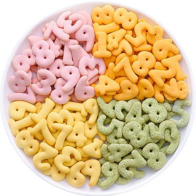 无糖精果蔬数字饼干孕妇儿童宝宝小孩婴幼儿健康食品营养