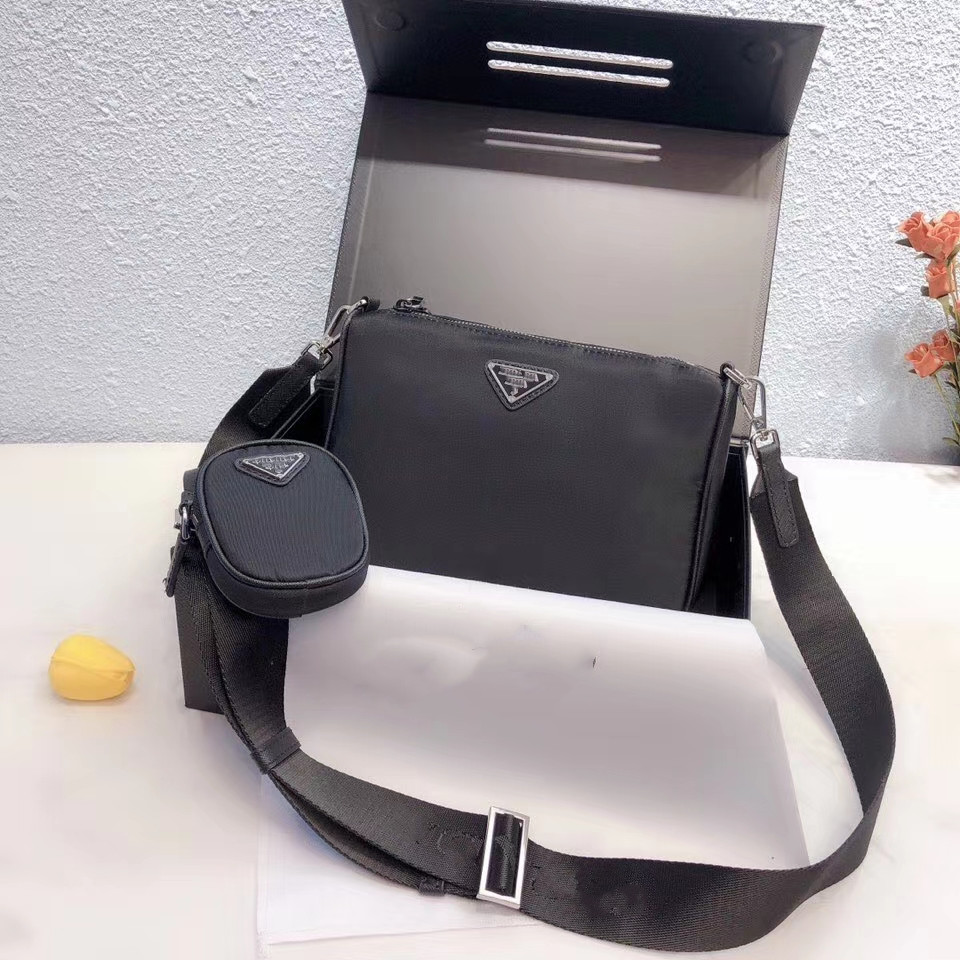 黑色 降落伞防水尼龙布斜挎包 男包 单肩包 帆布 休闲 新款 手包