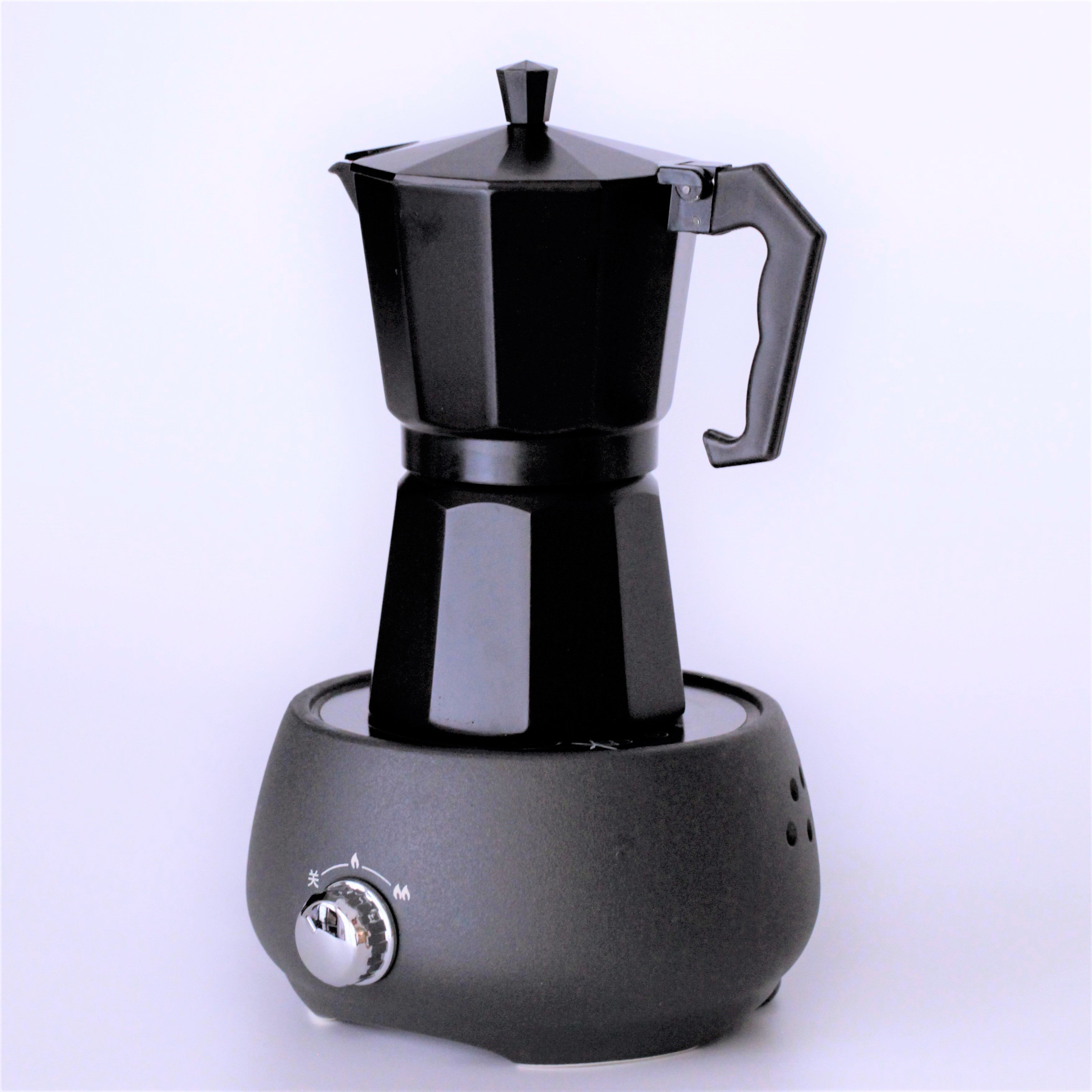 摩卡出口木纹意大利咖啡壶意式浓缩咖啡卡壶家用咖啡壶