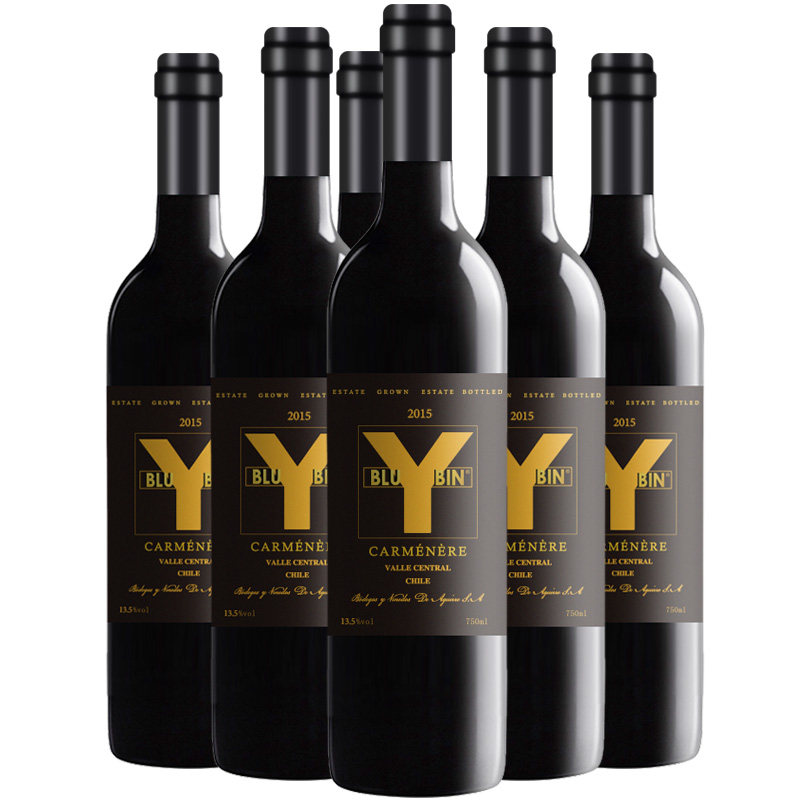 佳美美纳名庄靓年智利中央山谷产区carmenere红葡萄酒干红静态葡萄酒
