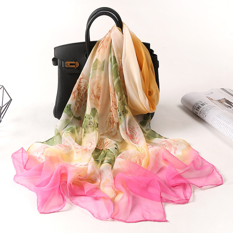 丝巾沙滩出游海边纱巾轻薄防晒天长夏天长外搭围巾