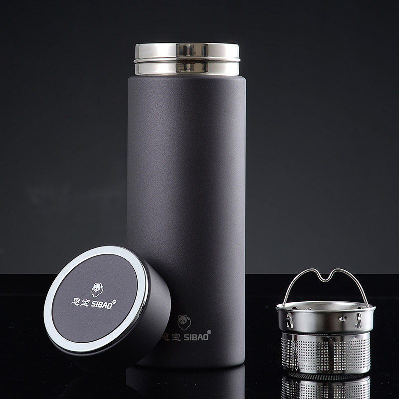 思宝保温杯男士女士水杯杯子ins简约大容量便携保温杯