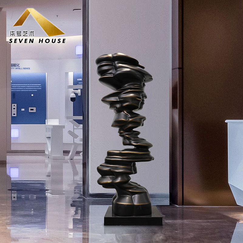 酒店大堂抽象雕塑落地摆件售楼处走廊过道大型摆件