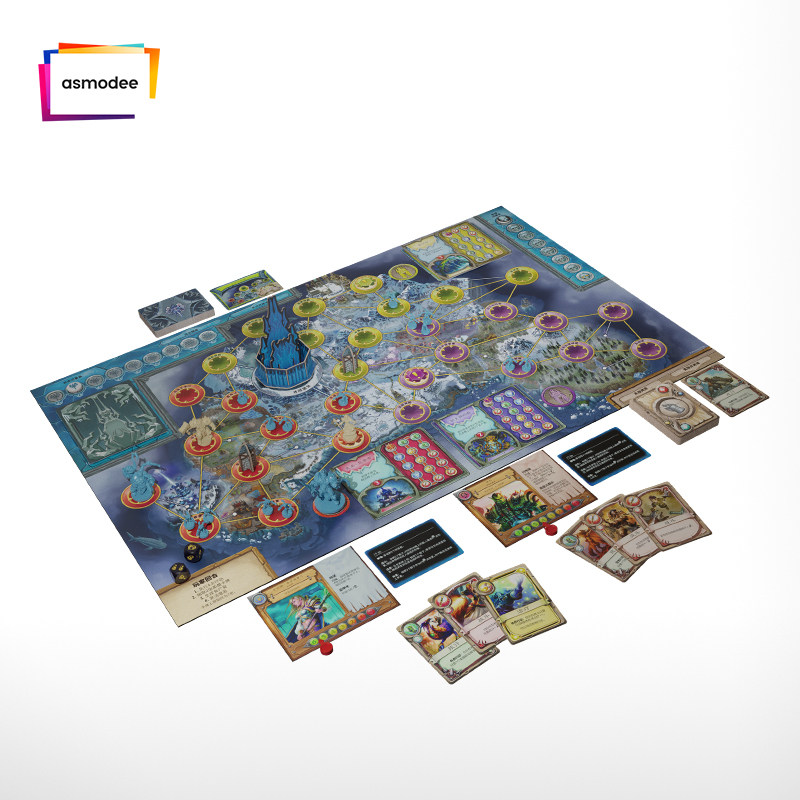 神秘岛桌游魔兽世界巫妖王之怒瘟疫危机系统版图中文版桌游卡牌