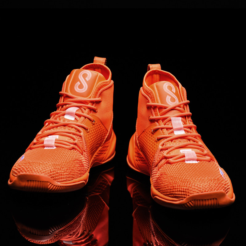 球鞋aj官方旗舰店官网正品男鞋冬季aj34橙色高帮篮球鞋