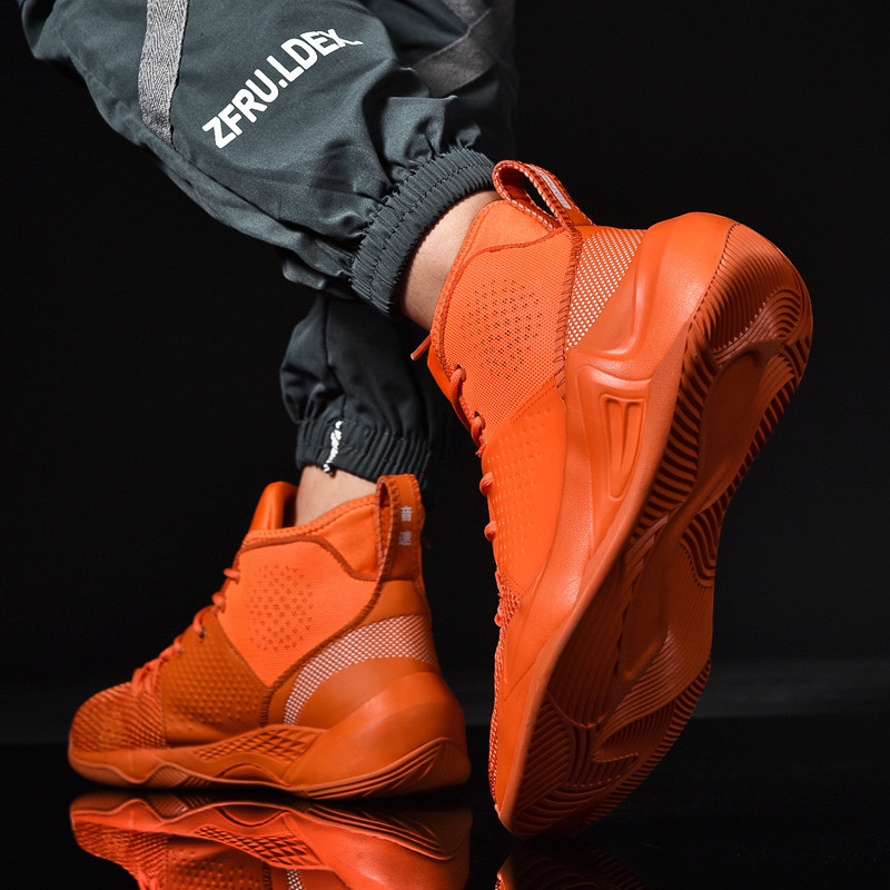 aj官方旗舰店官网正品男鞋春季34橙色高帮运动球鞋男8库里9篮球鞋