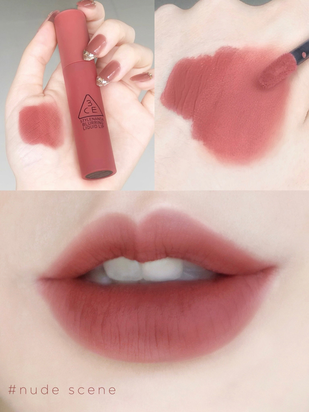 唇釉现货可冲3ce秋冬新品bearberry粉雾质地哑光唇彩