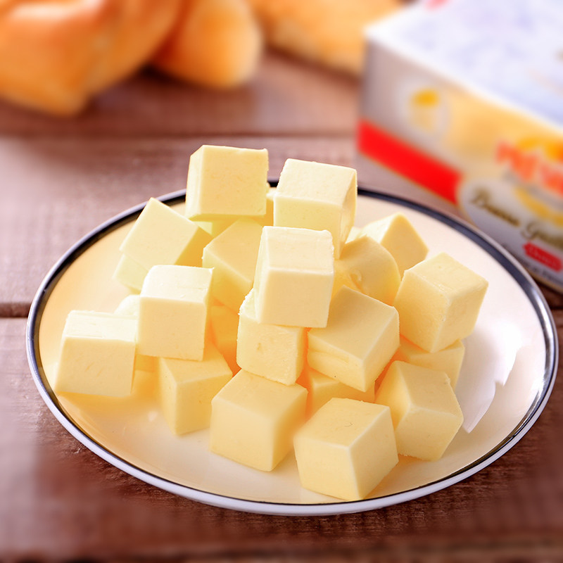 总统淡味黄油块小500g发酵动物牛排食用家用面包蛋糕大块烘焙用