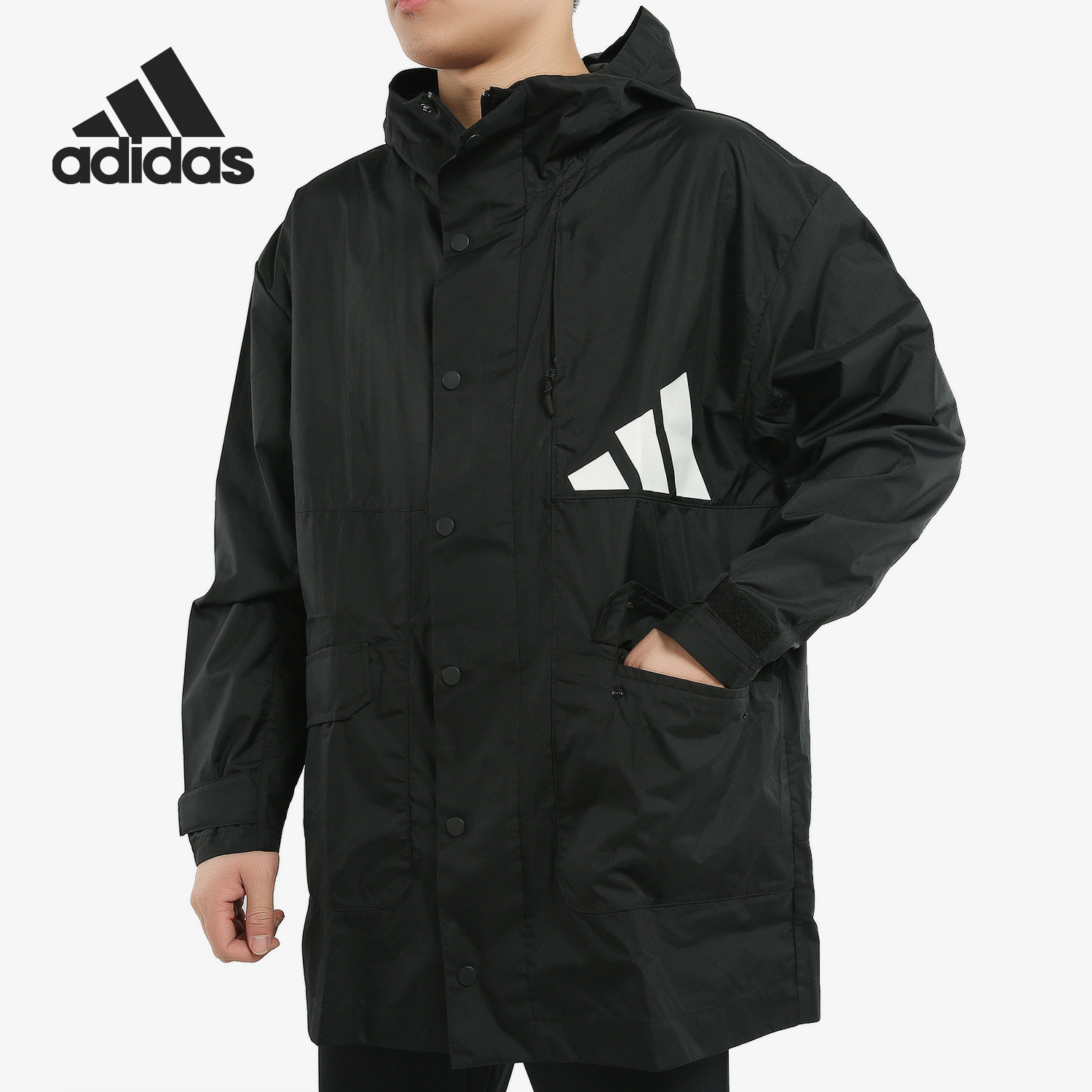 adidas阿迪达斯正品tplongjkt男装运动型夹克外套运动茄克