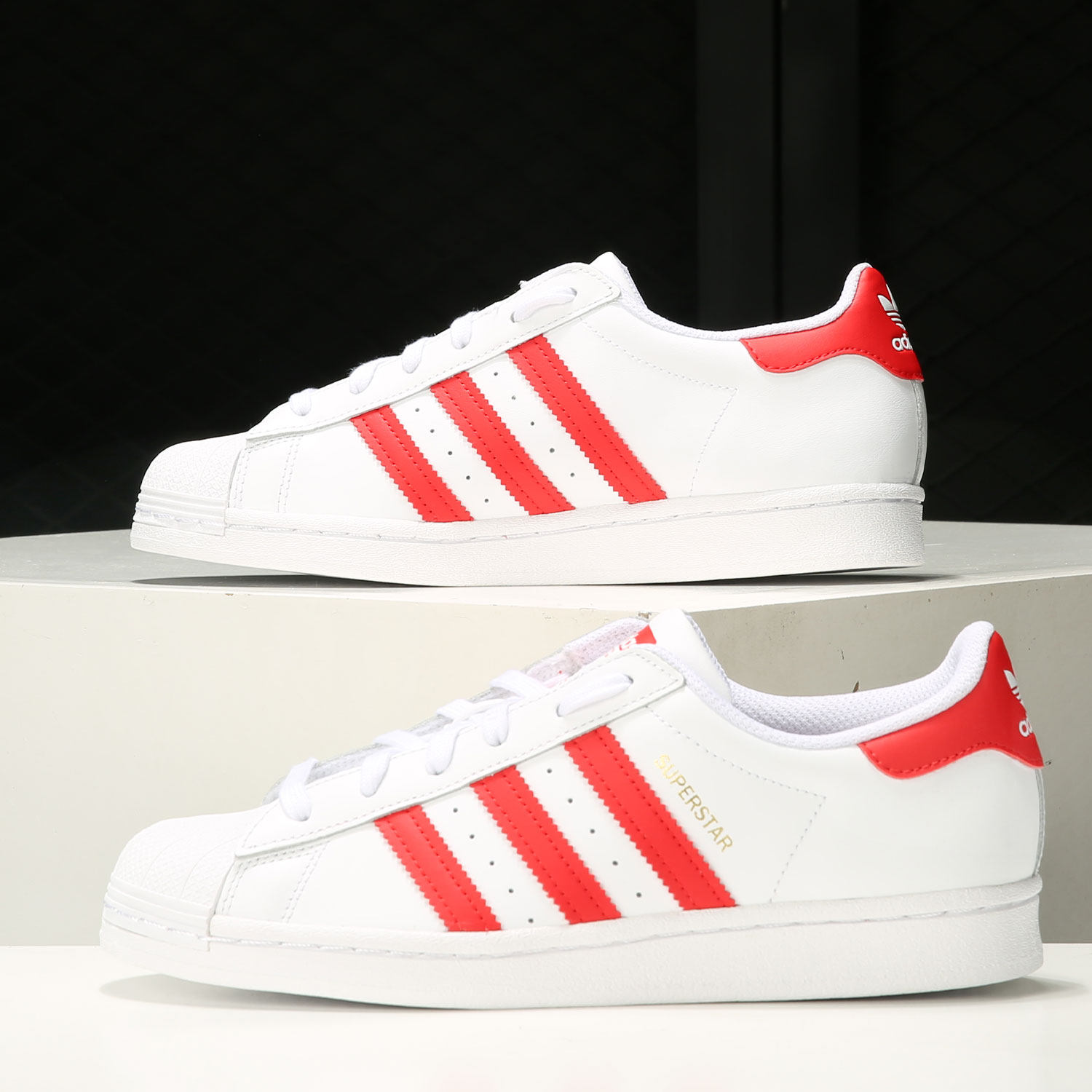 adidas阿迪达斯正品品三叶草鞋男子冬季新款休闲鞋运动板鞋
