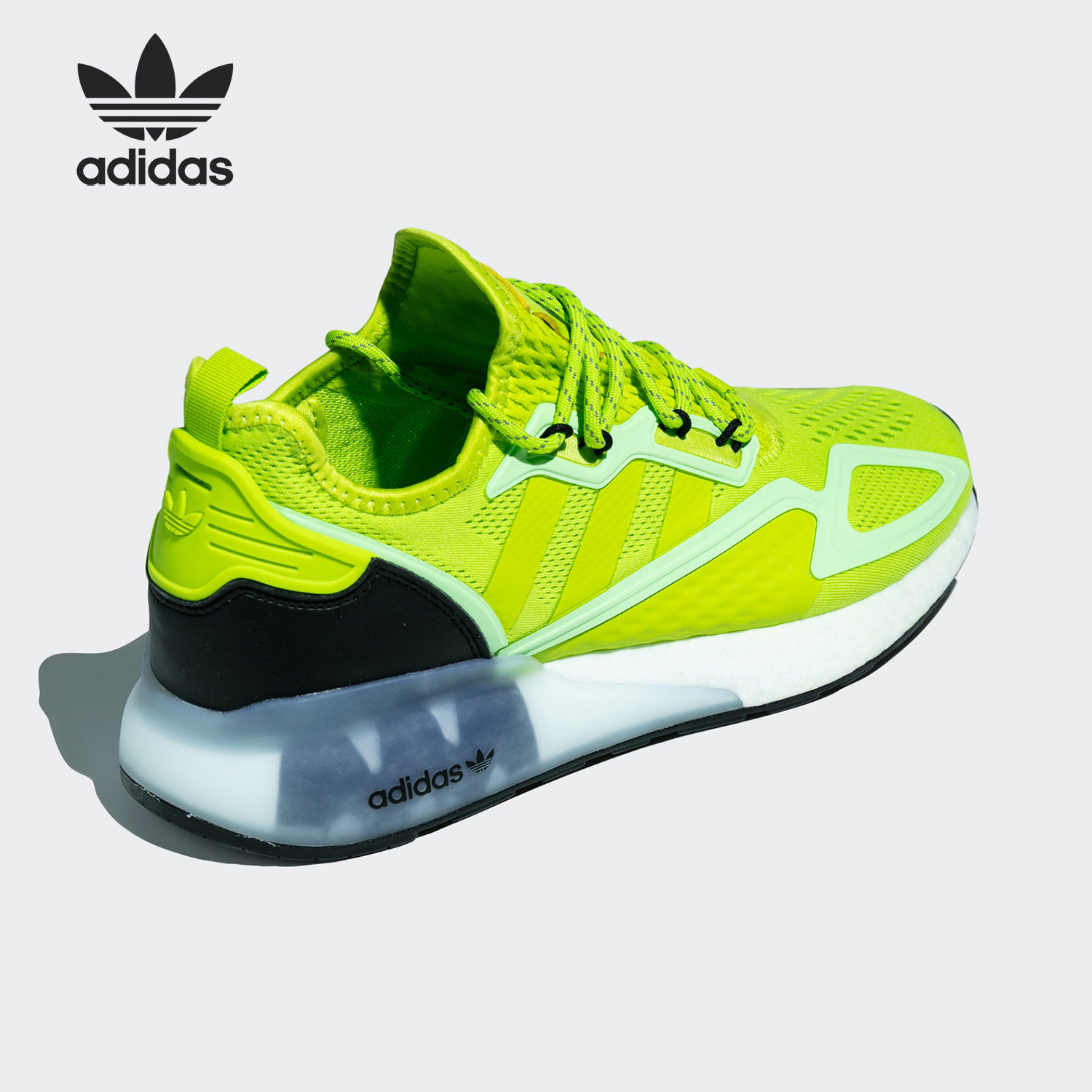 adidas阿迪达斯正品三叶草zx2kboost夜光男女运动鞋运动休闲鞋