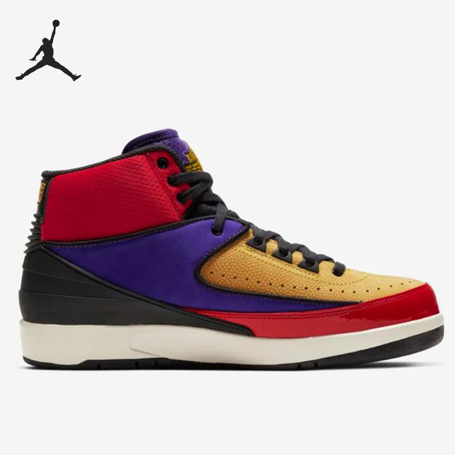 nike耐克正品airjordanmulticoloraj2鸳鸯撞色拼接篮球鞋
