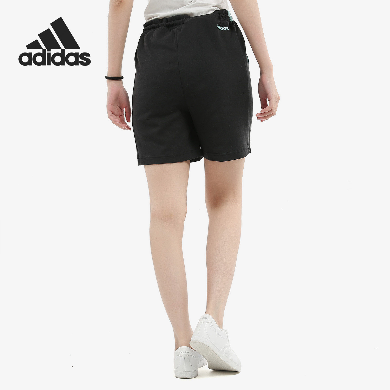 adidas阿迪达斯正品neo女子2019新款休闲训练运动运动中长裤短裤