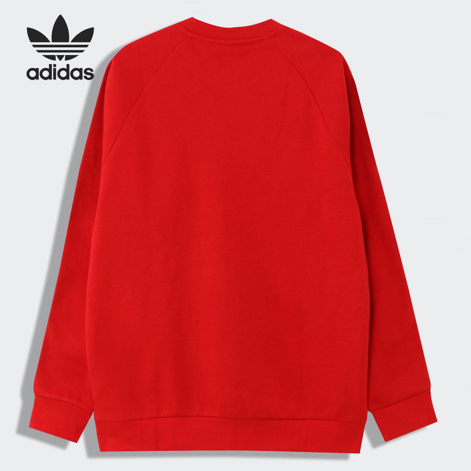 adidas阿迪达斯正品三叶草男子红色本命年运动卫衣套头运动卫衣