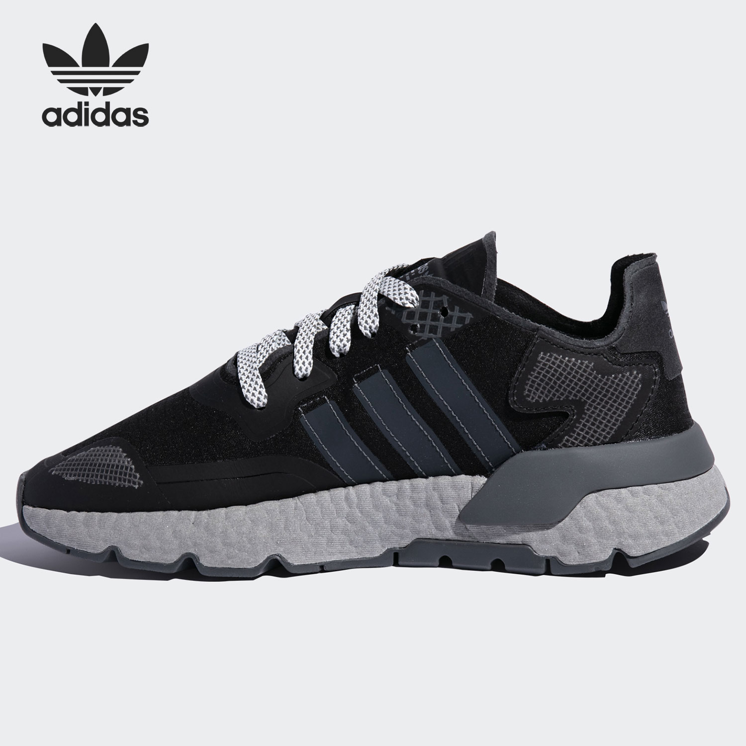 adidas阿迪达斯正品2020新款三叶草nitejoggertech情侣fv9160运动休闲