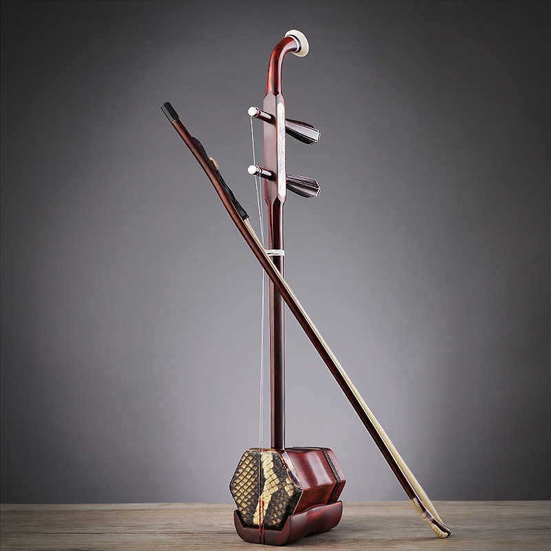 二胡吴越牌乐器演奏工艺礼品专业红木收藏礼品装饰二胡