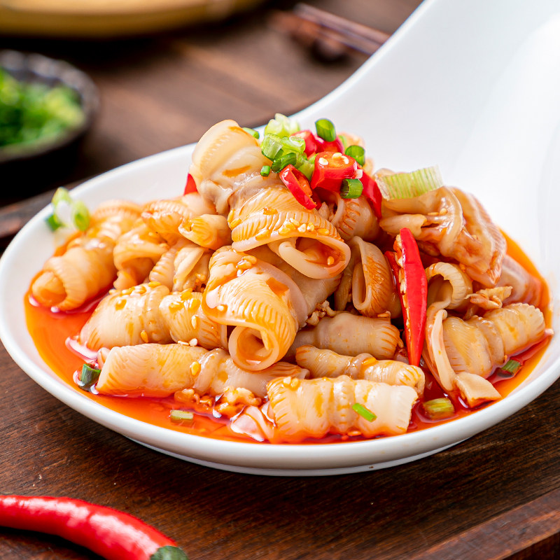 凉拌香辣鹅唇椒香雁唇雁鹅酒店饭店特色半成品鹅肉