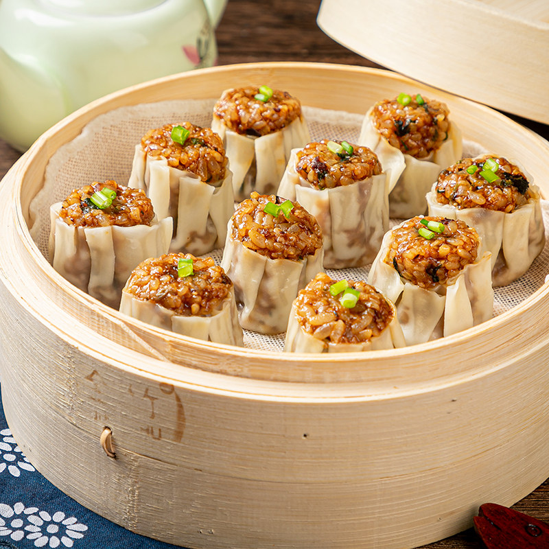 安井猪肉糯米烧麦300g速冻早点早饭儿童早餐包点