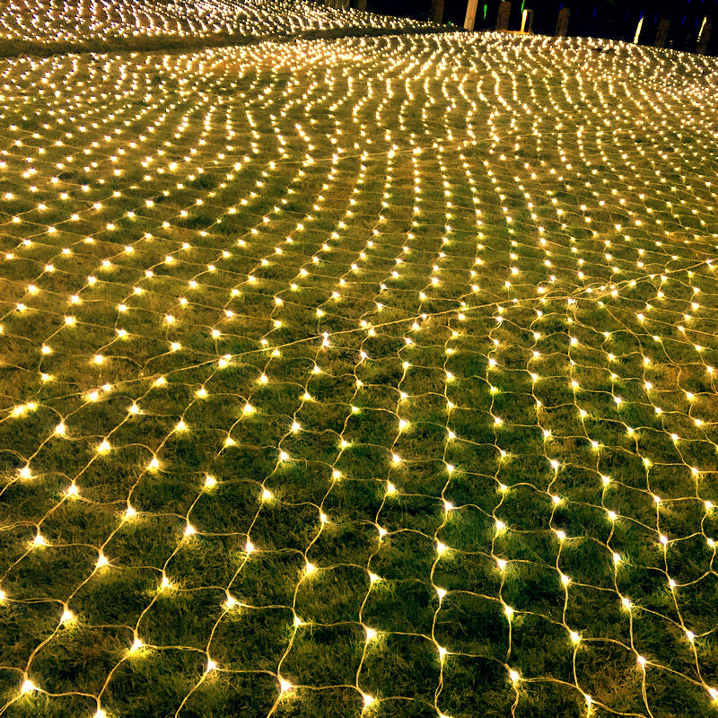 网灯led渔网灯彩灯网状串灯闪灯户外防水圣诞婚庆霓虹满天星装饰