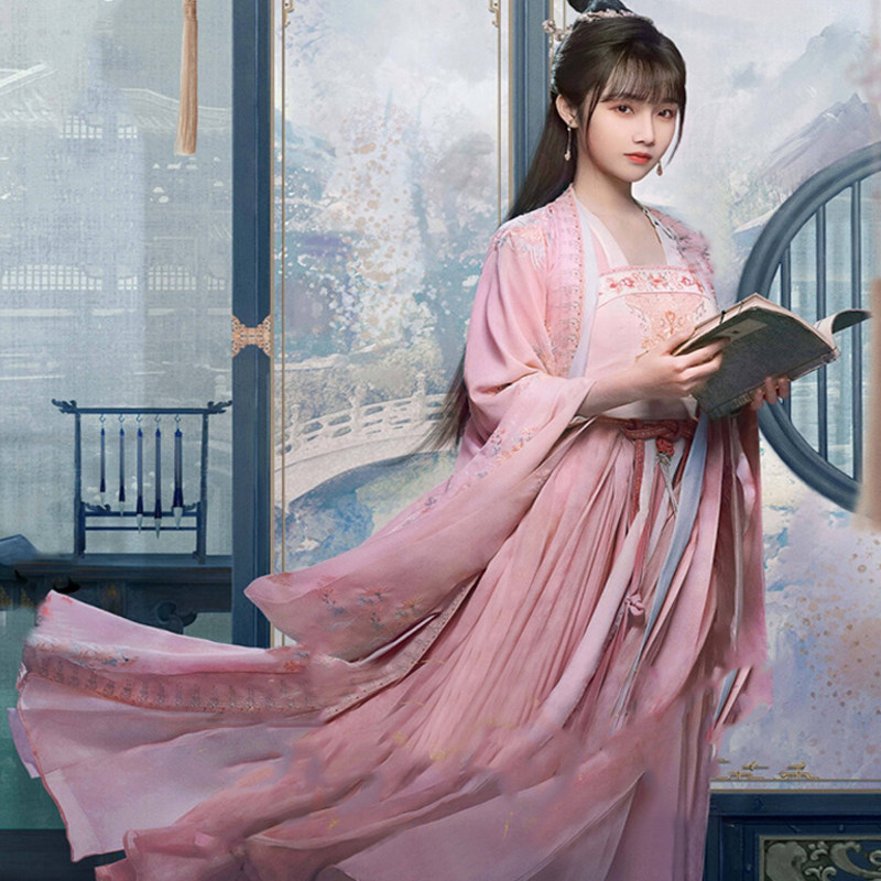 影视剧嘉南传古古装鞠婧祎同款女汉郡主齐胸襦裙民族服装