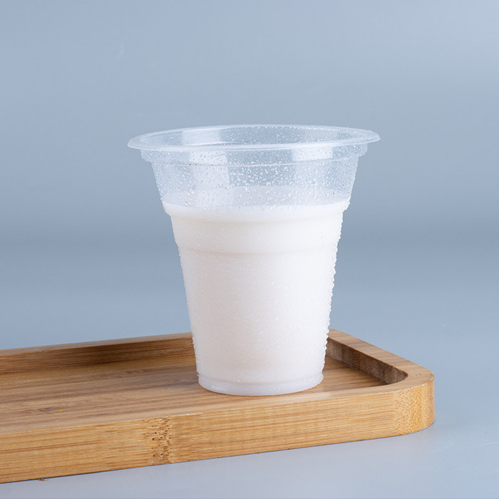 320ml一次性塑料豆浆杯子透明商用封口早餐玉米纸杯