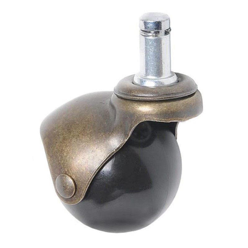 沙发轮子万向球形地球轮插脚轮轱辘橡胶pp脚轮