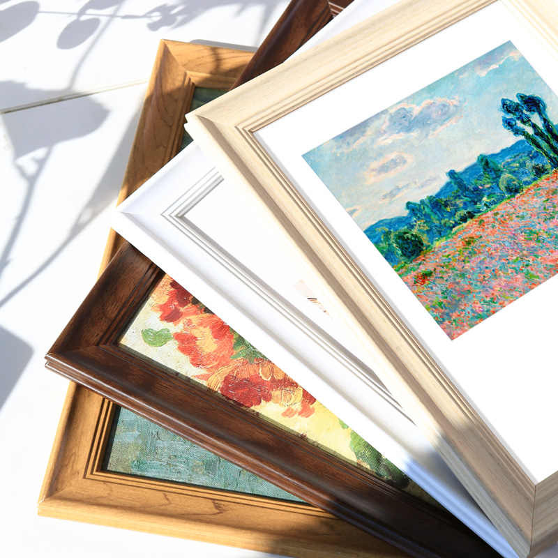 美式a4框架外框作品彩铅美术装裱画框油画相框