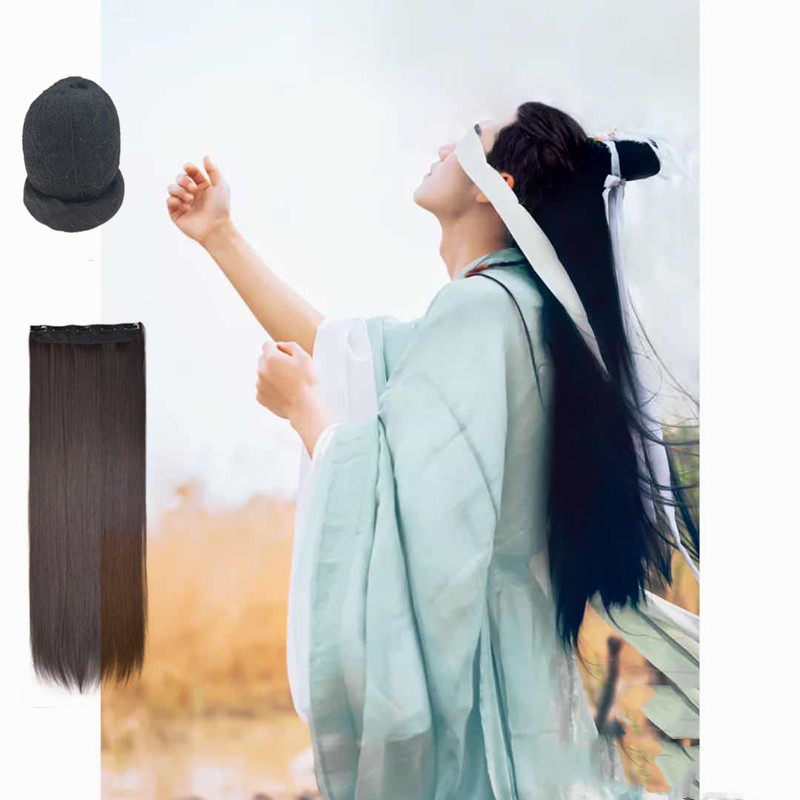 假发男发包汉服古装儿童假发小发髻男古风公子女反串古装男书生