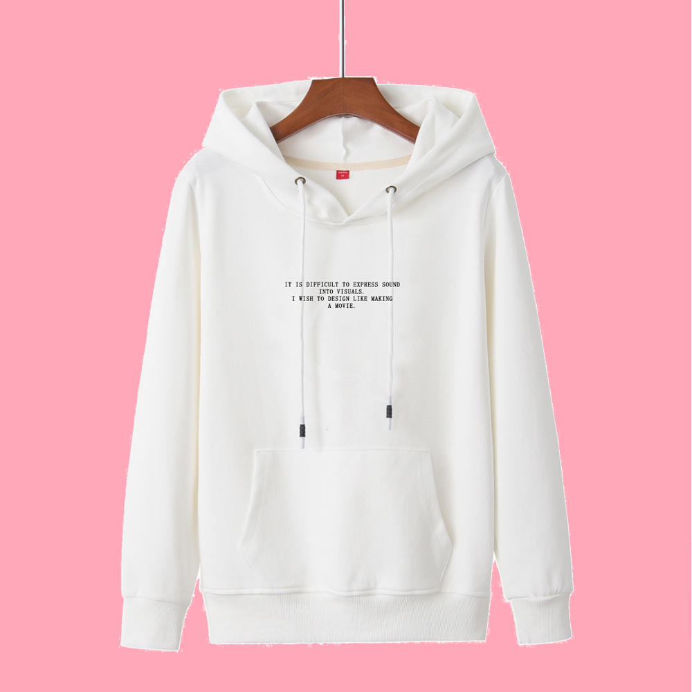 秋冬季白色宽松加绒上衣薄款连帽卫衣女春天2023新款短款外套洋气