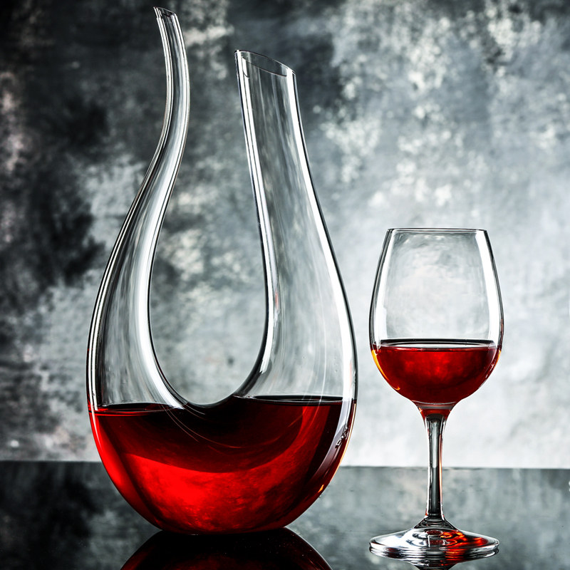 意大利进口rcr无铅水晶红酒杯高脚杯葡萄酒杯子送醒酒器酒具套装