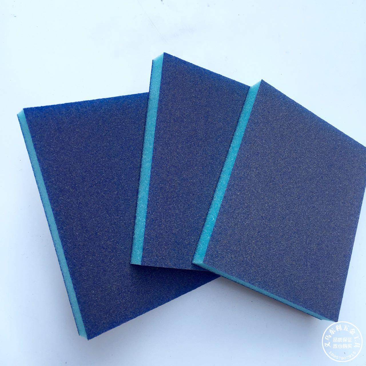 进口海绵砂块双面海绵砂纸家具塑料打磨海绵抛光块海绵打磨块砂纸