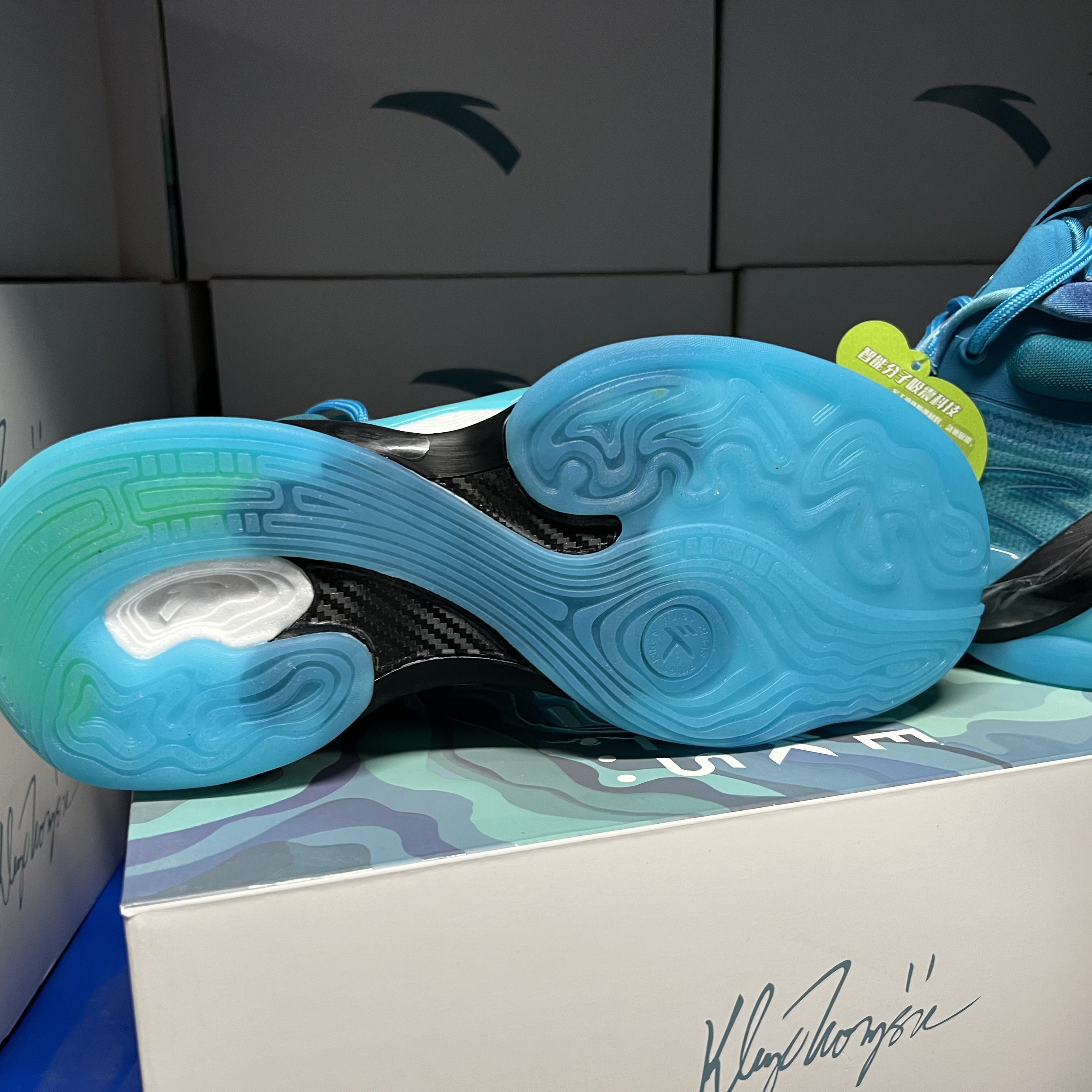 球鞋安踏kt7克莱汤普森篮球2021新款减震男蓝篮球鞋