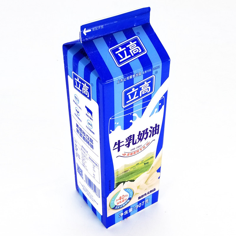 原料奶油立高牛乳907g乳脂烘焙蛋糕西点裱花奶油