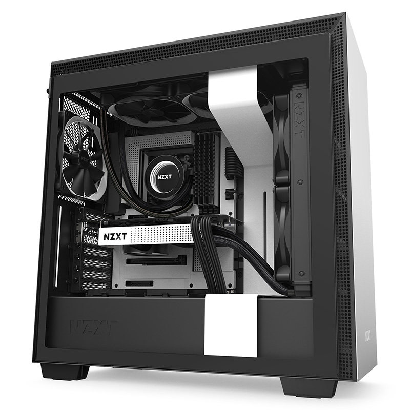 恩杰nzxt h700升级款h710 游戏电脑atx机箱台式机水冷主机箱￥809元