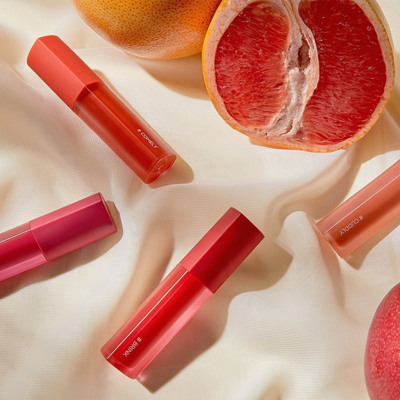 韩国holika丽客爱心唇釉水光口红镜面玻璃保湿唇彩