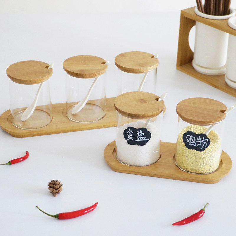 调味可写大容量玻璃盒油盐糖辣椒辣椒油油罐调料调味瓶罐