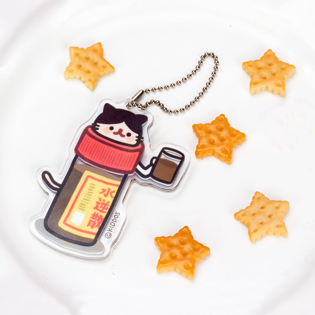 哥斯拉小姐小崽子剧场水逆散亚克力挂饰可爱卡通书包挂件猫钥匙扣