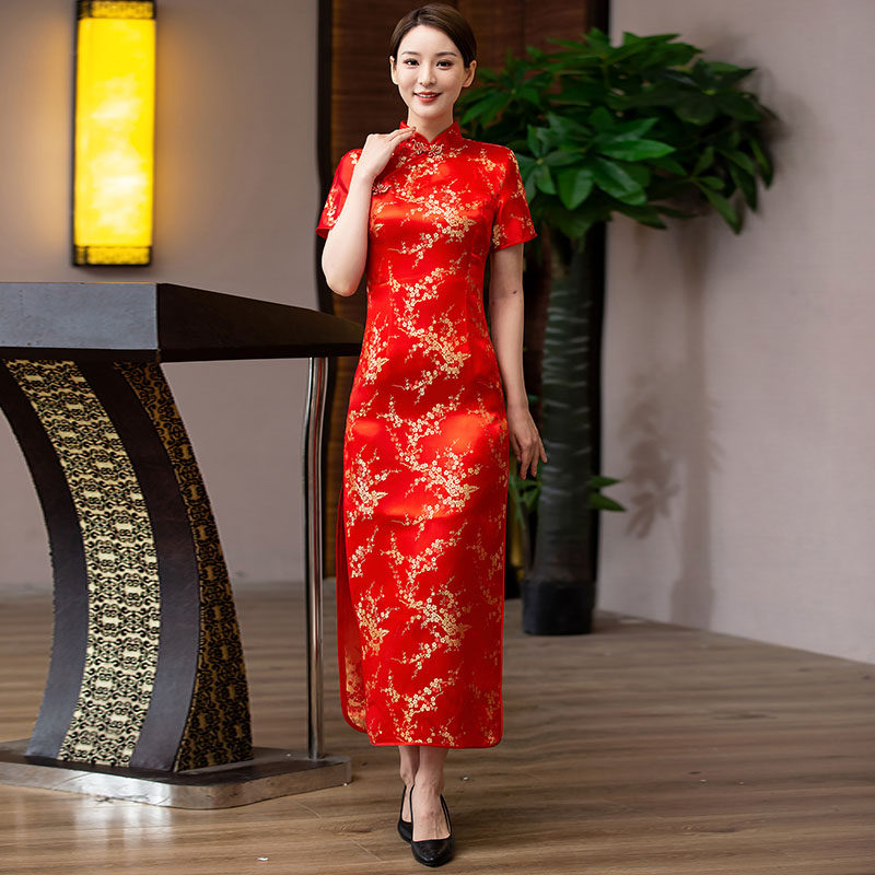 礼仪服装迎宾小姐接待形体导师旗袍礼服走秀旗袍