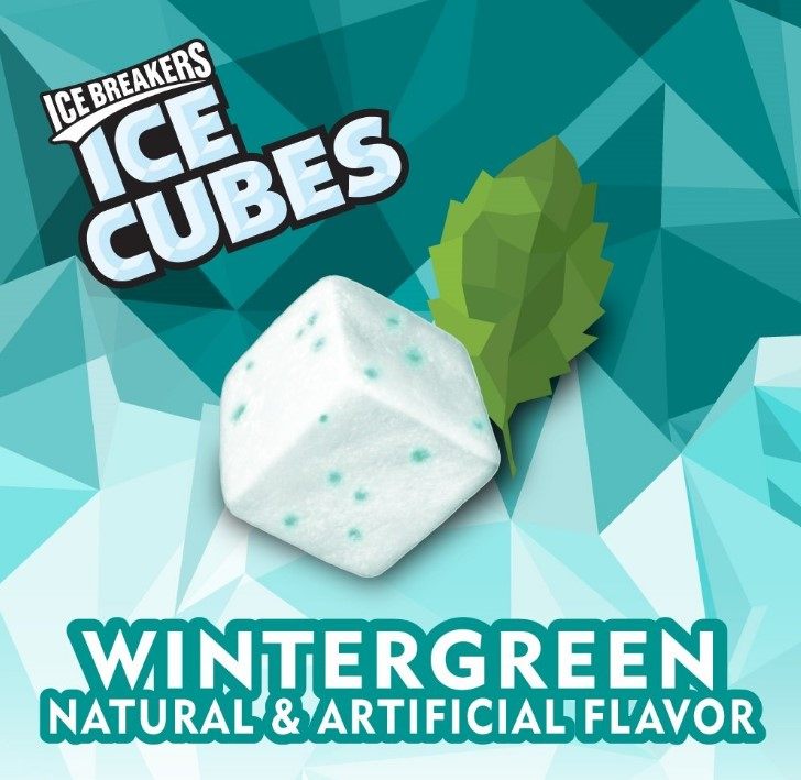 现货美国原装好时icecubes力冰冬青薄荷无糖口香糖