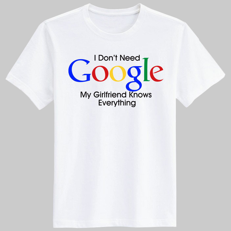 搞怪google谷歌创意情侣恤韩版短袖宽松夏季bft恤